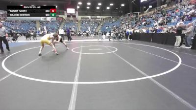 126 lbs Cons. Semi - Kolby Quint, Arkansas City vs Caden Denton, Wichita-Bishop Carrol