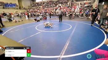 40 lbs Semifinal - Daxton Cape, Claremore Wrestling Club vs Everett Long, Tiger Trained Wrestling