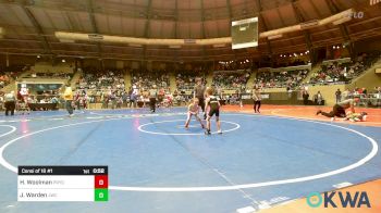 46 lbs Consi Of 16 #1 - Harper Woolman, Pryor Tigers vs Jackson Warden, Jay Wrestling Club