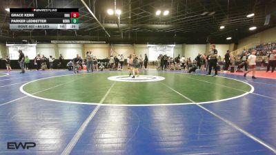 64 lbs Rr Rnd 1 - Grace Kerr, Roundtree Wrestling Academy vs Parker Ledbetter, North Desoto Wrestling Academy