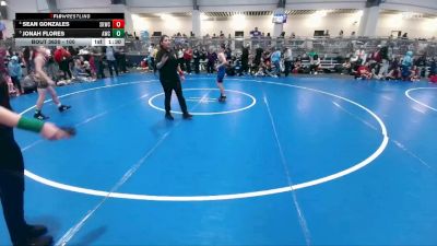 100 lbs Quarterfinal - Jonah Flores, Amped Wrestling Club vs Sean Gonzales, Spring Klein Wrestling Club