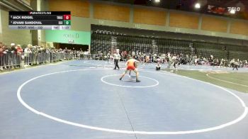 132 lbs Quarterfinal - Jovani Sandoval, Elk Grove vs Jack Ridgel, Truckee