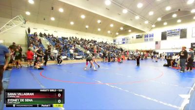 135 lbs Semifinal - Sanai Villagran, Corona 100 vs Sydney De Sena, Capo Valley