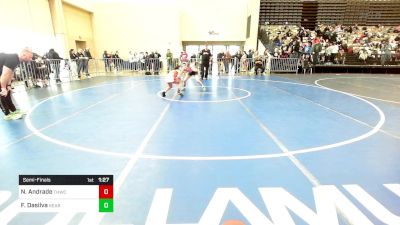 95 lbs Semifinal - Natalie Andrade, THWC vs Francesca Dasilva, Kearny