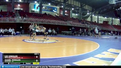 120 lbs Quarters & 1st Wb (16 Team) - Leo Kriegler, Papillion-La Vista South vs Daniel Morales, Schuyler