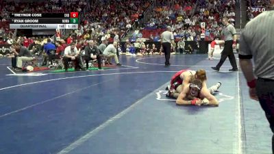 1A-165 lbs Quarterfinal - Ryan Groom, North Mahaska vs Treynor Cose, Coon Rapids-Bayard