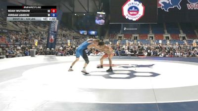 138 lbs Champ. Rd Of 256 - Noah Wuthnow, Kansas vs Jordan Lisiecki, Wisconsin