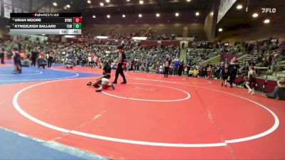 46 lbs Cons. Round 1 - Uriah Moore, Berryville Youth Wrestling Club vs Kyngzleigh Ballard, Team Conquer Wrestling