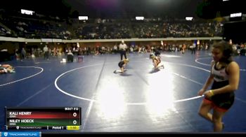 95 lbs Round 2 - Kali Henry, Iowa vs Niley Hoeck, Iowa