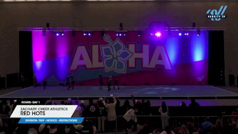 Zachary Cheer Athletics - Red Hots [2024 L1 Tiny - Novice - Restrictions Day 1] 2024 Aloha Baton Rouge Showdown