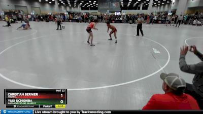 120 lbs Cons. Round 3 - Yuki Uchishiba, Hawaii Wrestling Academy vs Christian Bernier, Arizona