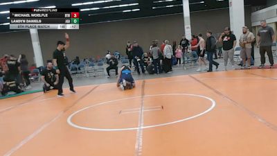 140 lbs 5th Place Match - Landyn Daniels, Apex Grappling Academy vs MICHAEL WOELFLE, Best Trained Wrestling