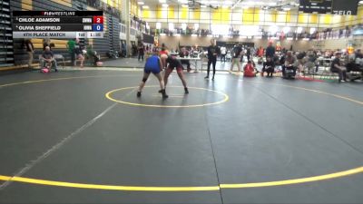 120 lbs 4th Place Match - Chloe Adamson, Sebolt Women Wrestling Academy vs Olivia Sheffield, Iowa