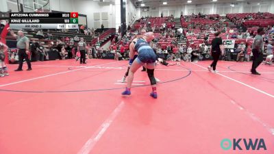 120 lbs Rr Rnd 2 - Aryzona Cummings, Mojo Grappling Academy vs Kruz Gilliland, Winfield