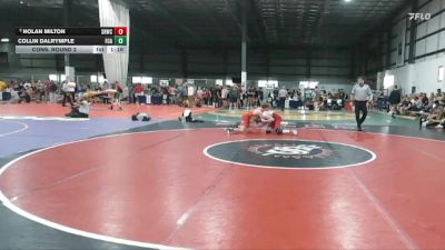 132 lbs Cons. Round 2 - Nolan Milton, Staunton River Wrestling Club vs Collin Dalrymple, FCA