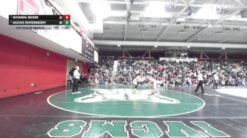 170 lbs 1st Place Match - Aiyanna Beane, American Canyon vs Alexis Rotenberry, Northgate