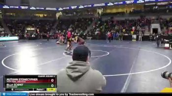 125 lbs Champ. Round 2 - Ella Schmit, Bettendorf vs Autumn Stonecypher, West Fork, Sheffield