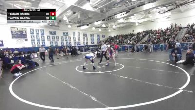 110 lbs Champ. Round 2 - Leilani Harris, Beckman vs Alyssa Garcia, Colony