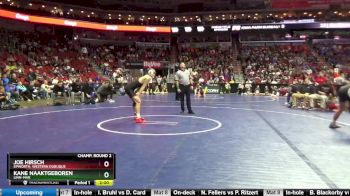 3A-138 lbs Champ. Round 2 - Joe Hirsch, Epworth, Western Dubuque vs Kane Naaktgeboren, Linn-Mar