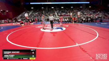 2A-113 lbs Champ. Round 1 - Dominic Sanchez, Big Piney vs Aven Posey, Wyoming Indian