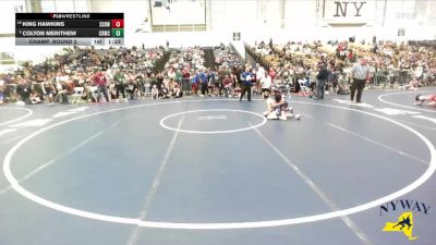 87 lbs Champ. Round 2 - Colton Merithew, Canastota Raider Wrestling Club vs King Hawkins, SV Saber Den Wrestling