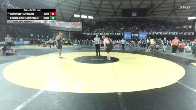 Boys 1B/2B 285 Champ. Round 1 - Leonardo Cardenas, Okanogan vs Conner Harwath, Davenport