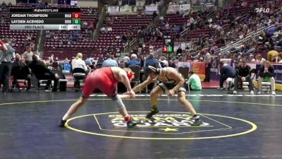 160 lbs 3rd Place - Jordan Thompson, Bradford vs Layden Acevedo, Berks Catholic