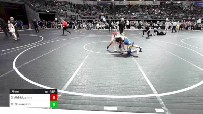 150 lbs Final - Daniel Aldridge, Saints Wrestling Club vs Max Shanno, Riverside Wrestling Club