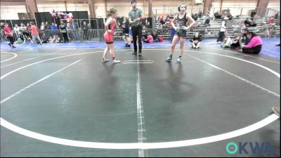 95 lbs Rr Rnd 2 - Athena Kent, Duncan Demon Wrestling vs Hattie Foust, Shelton Wrestling Academy