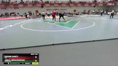 285 lbs Quarterfinal - Damari Dancy, Coe vs Abbas Abdulrahman, Castleton