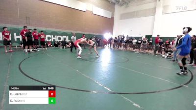 145 lbs Consi Of 32 #2 - Cesar Loera, Colton vs Dominic Ruiz, Riverside Poly