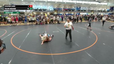 120 lbs Champ. Round 2 - Cooper Long, Unattached vs Talon Weaver, Unattached