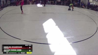 103 lbs Round 2 - Angelina Schademann, Nebraska vs Essynce Owens-Webb, Nebraska