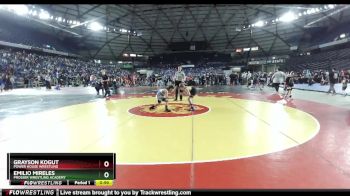 98 lbs Cons. Round 3 - Emilio Mireles, Prosser Wrestling Academy vs Grayson Kogut, Power House Wrestling