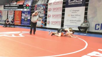 126 Class 4 lbs Cons. Round 1 - Brody Apenbrinck, North Point vs Waylon Burress, Christian Brothers College