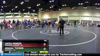 152 lbs Quarters & Wb (16 Team) - Kendal Tucker, Montana vs Jayda Parker, Nebraska Tsunami