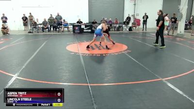 130 lbs Quarterfinals (8 Team) - Aspen Tritz, Wisconsin vs Lincoln Steele, Idaho