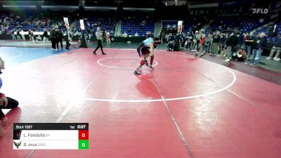 138 lbs Consi Of 32 #1 - Lukas Fondulis, Saugus/Peabody vs Sonny Cruz, Springfield Central