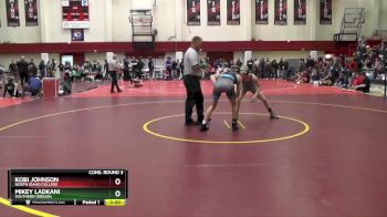 125 lbs Cons. Round 3 - Mikey Ladkani, Southern Oregon vs Kobi Johnson, North Idaho College