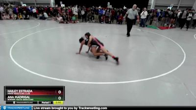 90 lbs Quarterfinal - Hailey Estrada, Maize Wrestling Club vs Ana Madrigal, Borger Youth Wrestling