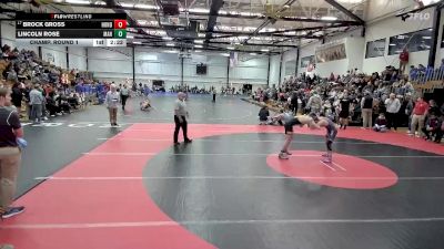 149 lbs Champ. Round 1 - Brock Gross, Huntingdon vs Lincoln Rose, Manchester