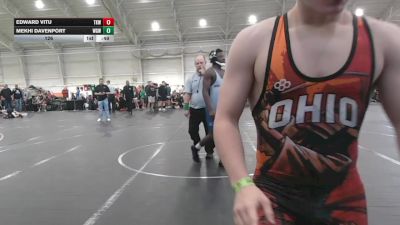 126 lbs Round 6 (8 Team) - Edward Vitu, Team Kaizen Wrestling vs Mekhi Davenport, West Geauga Wolverines