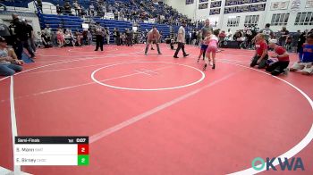 75 lbs Semifinal - Sereniti Mann, Smith Wrestling Academy vs Everlie Birney, Choctaw Ironman Youth Wrestling