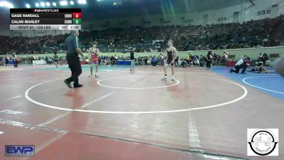 128 lbs Round Of 64 - Gage Randall, Edmond Memorial vs Calan Manley, Cowboy Wrestling Club