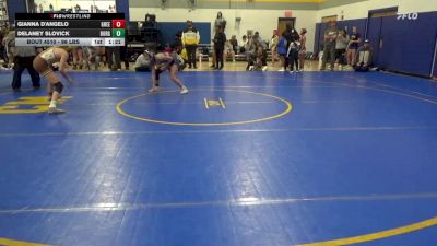 96 lbs Quarterfinal - Gianna D'Angelo, Greensburg Salem vs Delaney Slovick, Burgettstown