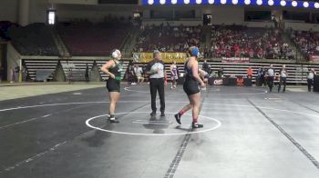 191 lbs 5th Place - Declyn Foster, Grays Harbor (W) vs Zoe Mullin-Belangar, North Texas (W)