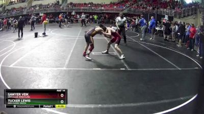 120 lbs Champ. Round 2 - Sawyer Veik, EPPJ Club Wrestling vs Tucker Lewis, Red Cloud Youth