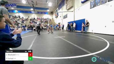 61 lbs Quarterfinal - Jackson Blackwell, Pryor Tigers vs Tommy Curran, Gentry Youth Wrestling