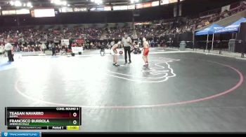 98 lbs Cons. Round 3 - Teagan Navarro, Nampa vs Francisco Burrola, American Falls
