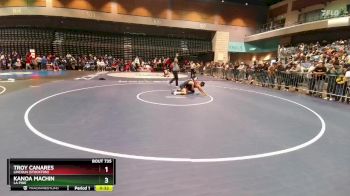 126 lbs Cons. Round 1 - Troy Canares, Lincoln (Stockton) vs Kanoa Machin, La Pine